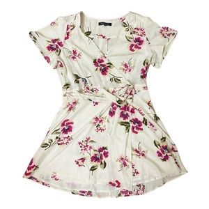 Dynamite Floral Wrap Dress